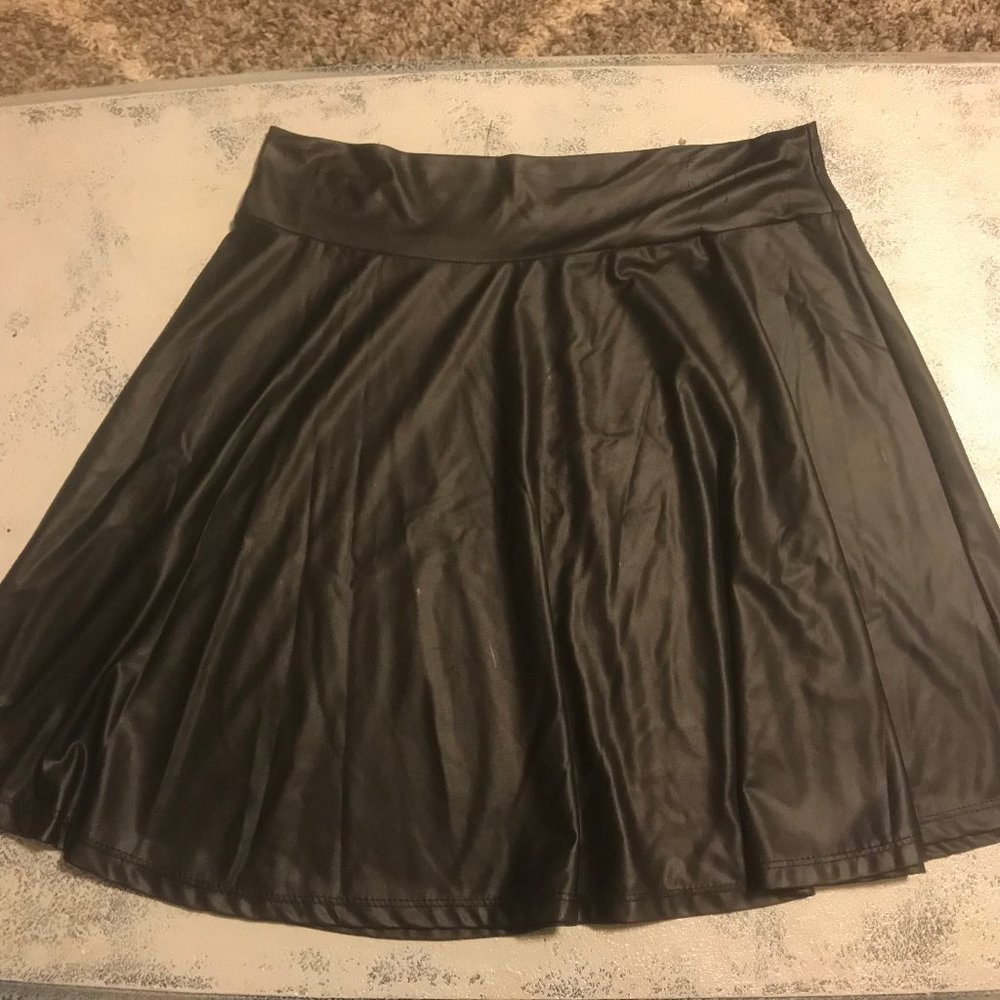 Black Leather Skirt